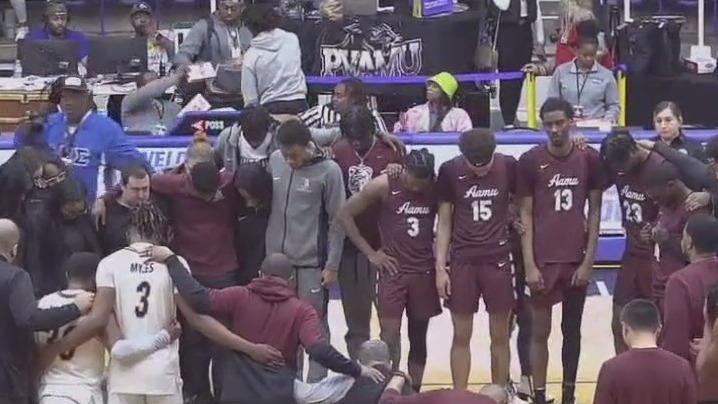 Atheletes embracing their faith