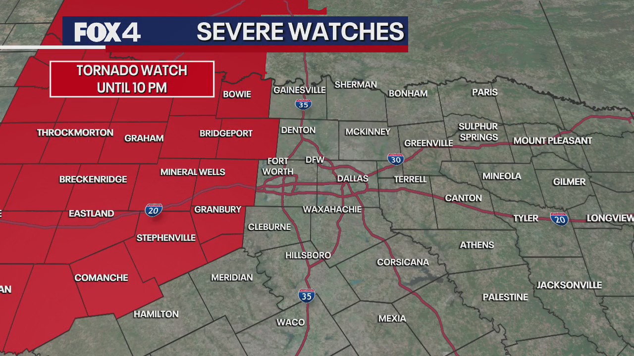Dallas weather: May 18 tornado and severe watches | FOX 4 Dallas-Fort Worth