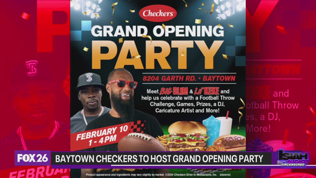 Lil Keke discusses Baytown Checkers opening party, Super Bowl