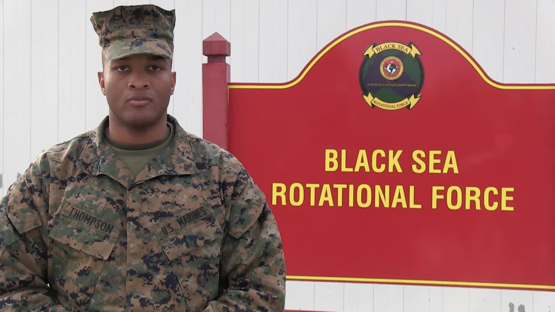 Lance Cpl. Wesely Thompson of Orlando