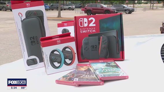 Dallas residents line up for release of the Switch 2
