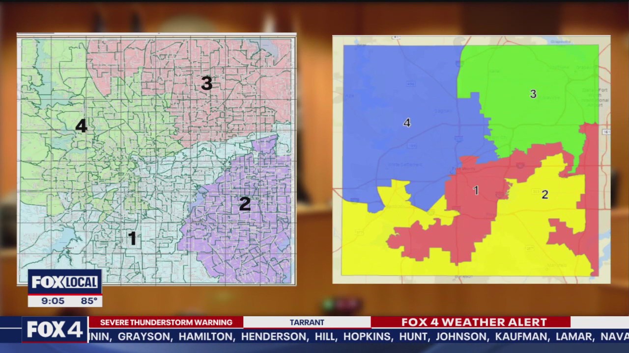 Tarrant County commissioners pass redistricting map | FOX 4 Dallas-Fort ...