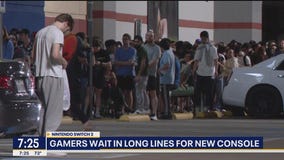Hundreds of gamers wait in line for Nintendo Switch 2