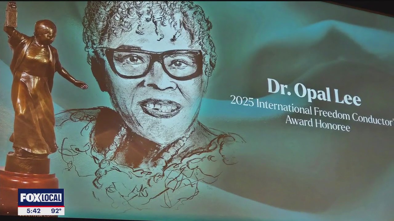 Opal Lee back in Fort Worth after hospitalization