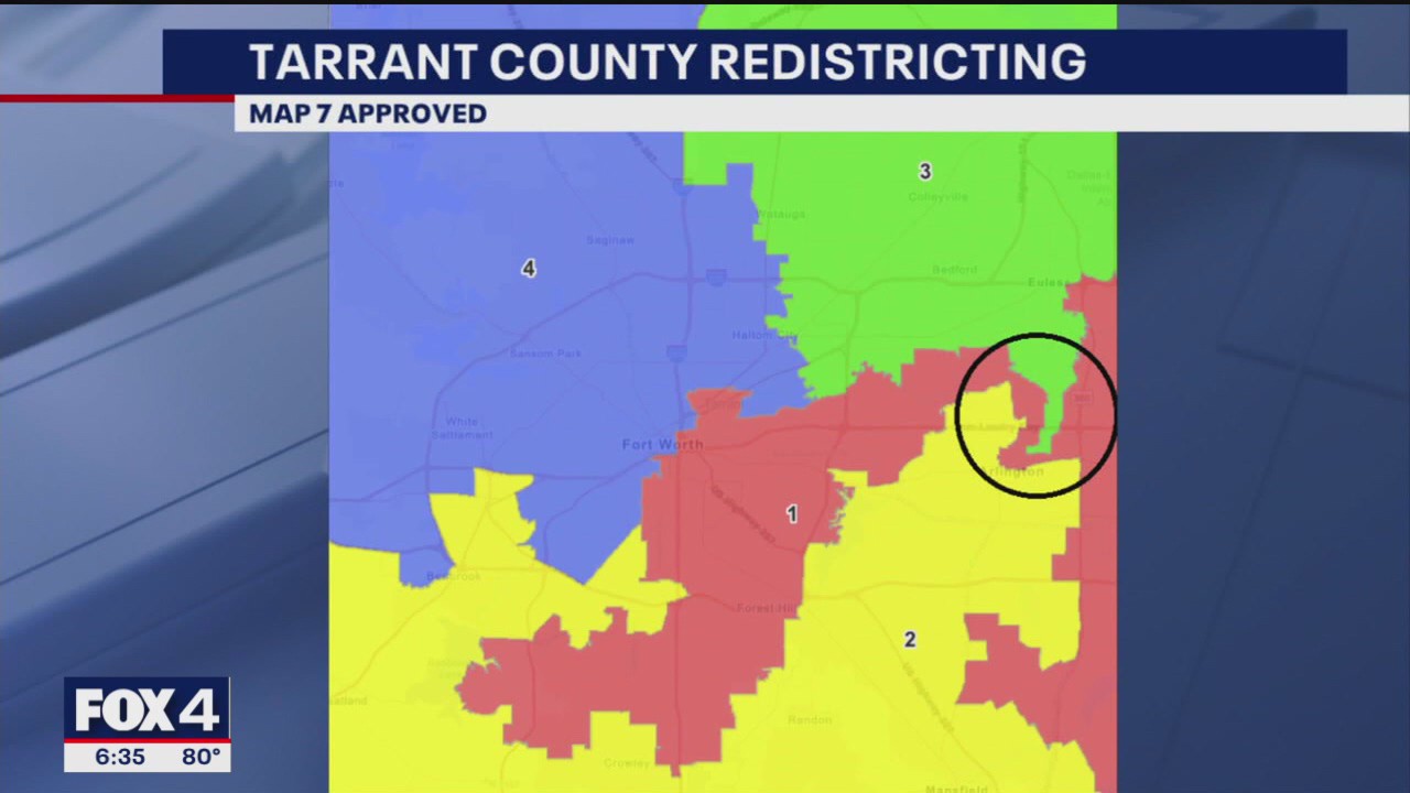 Lawsuit filed against Tarrant County's redrawn district