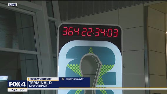 World Cup countdown clock unveiled at DFW Airport