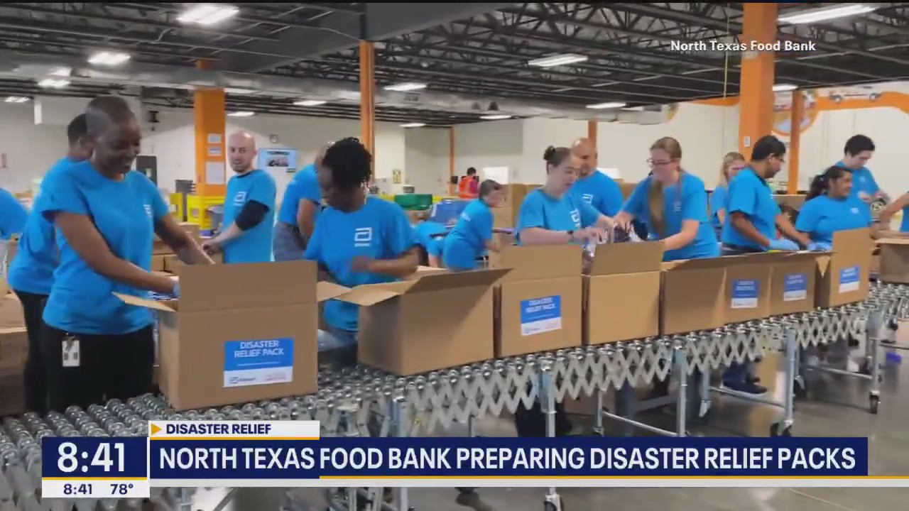 Volunteers pack disaster relief boxes for NTFB