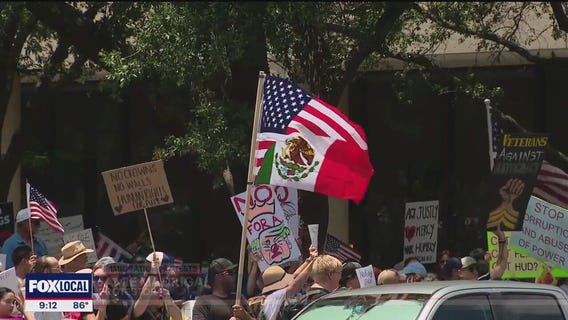 No Kings protest brings 1,500+ to Downtown Fort Worth