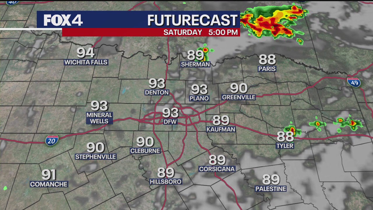 Dallas weather: June 13 evening forecast