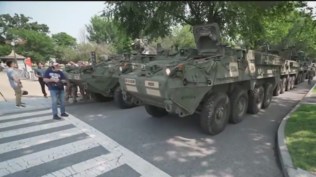 Army parade preparations underway for Saturday