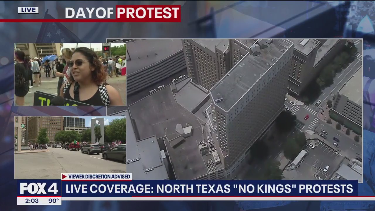 "No Kings" Dallas protest: Demonstrator speaks