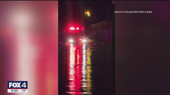 Residents rescued amidst flooding in Santo, Texas