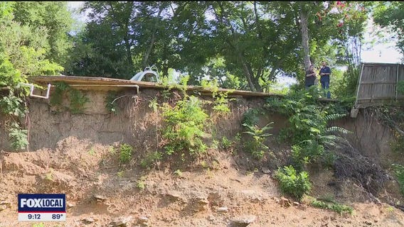 Creek erosion complicates repairs for homeowner