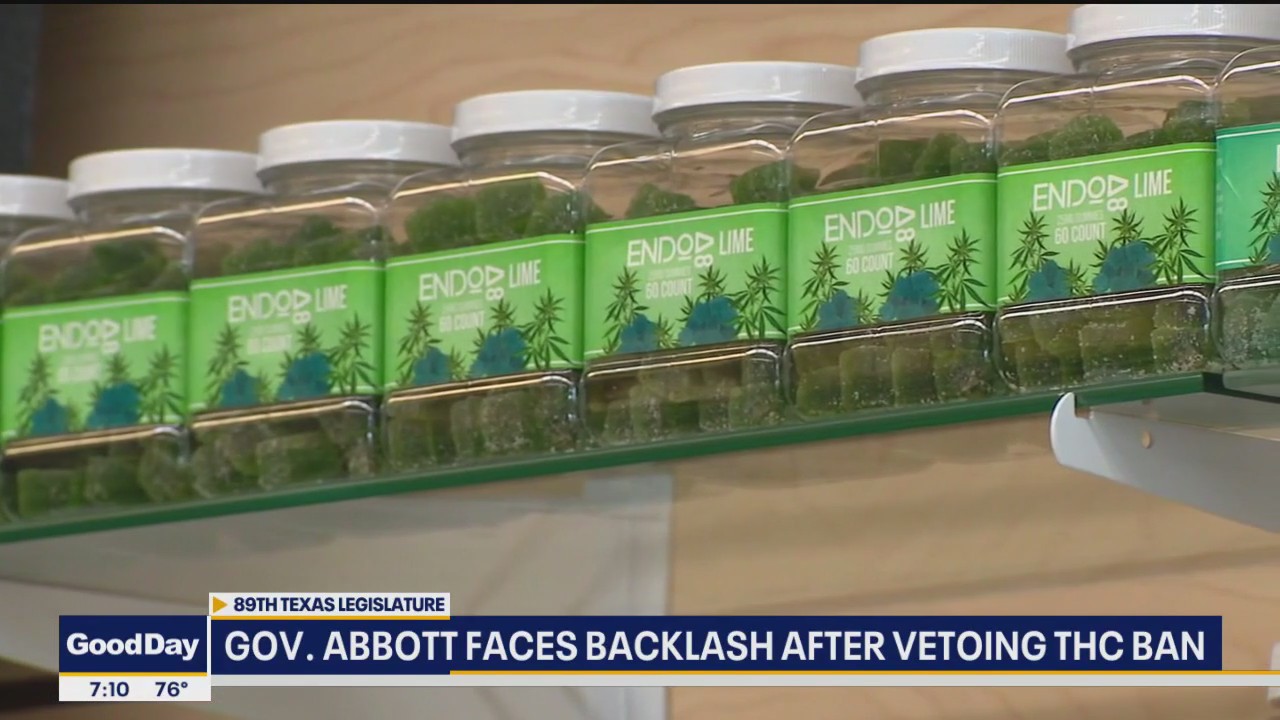 Abbott faces backlash after vetoing THC ban