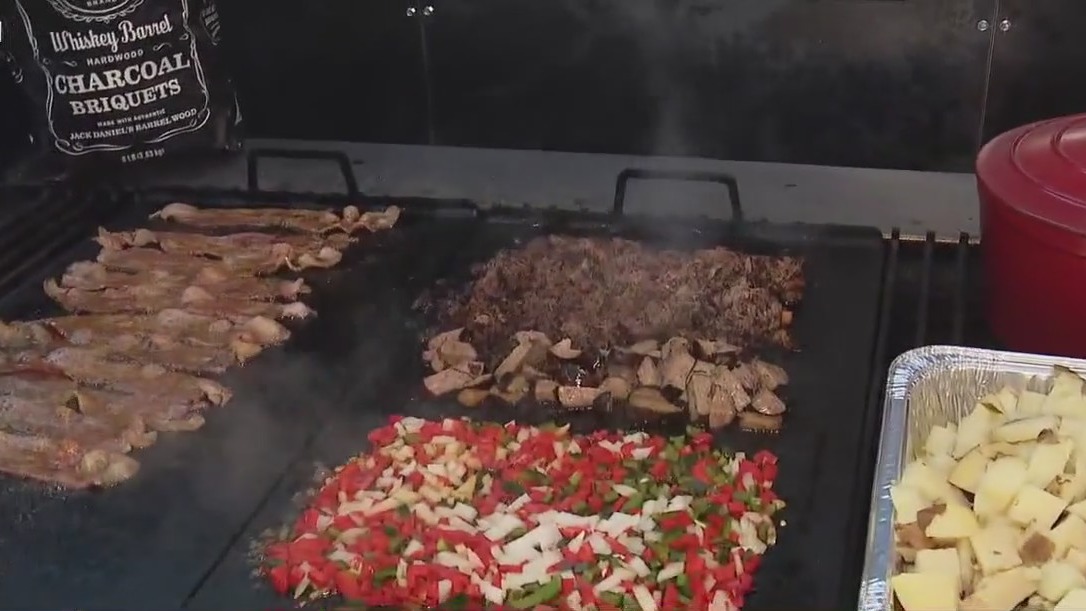 Houston rodeo cookoff: Jack Daniels BBQ tent