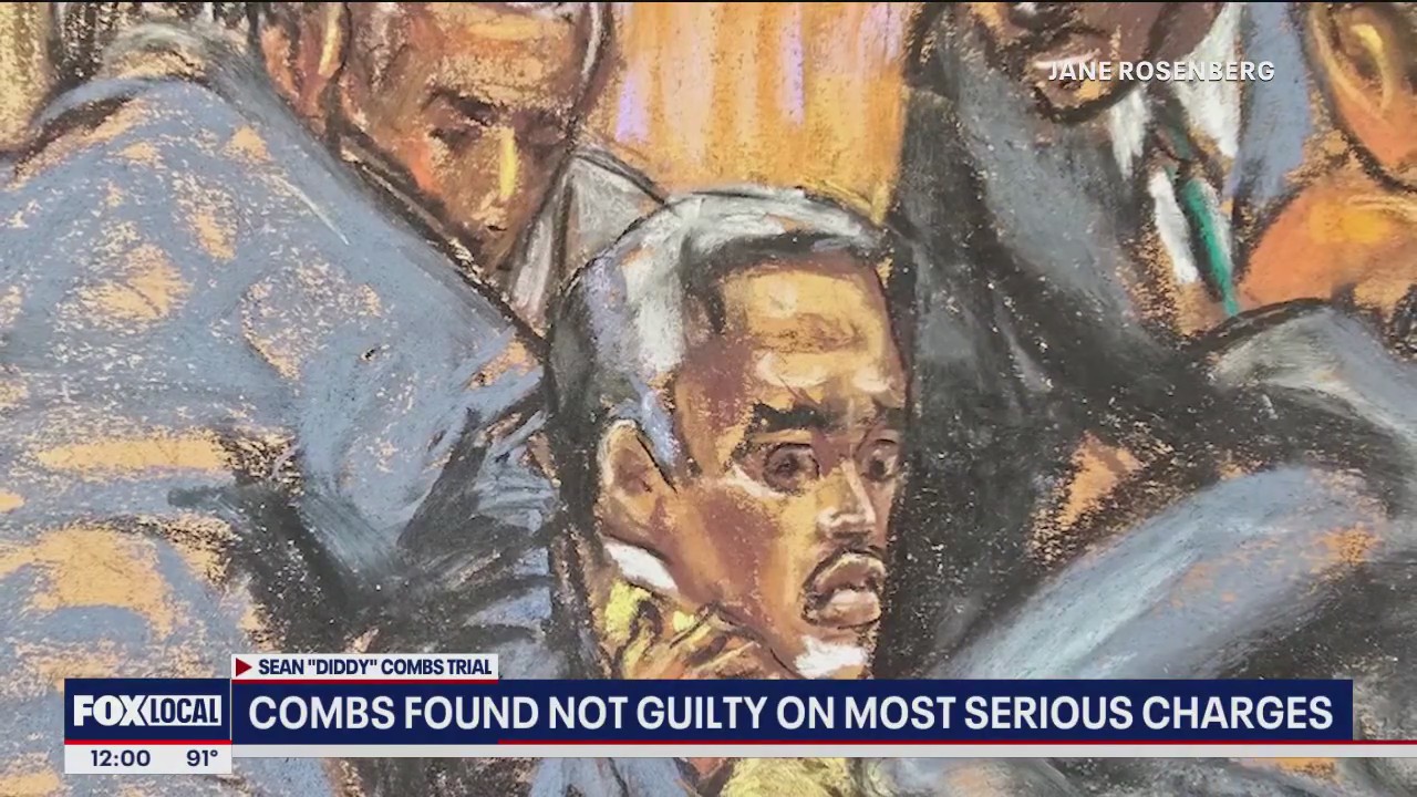 Diddy found not guilty on most serious charges