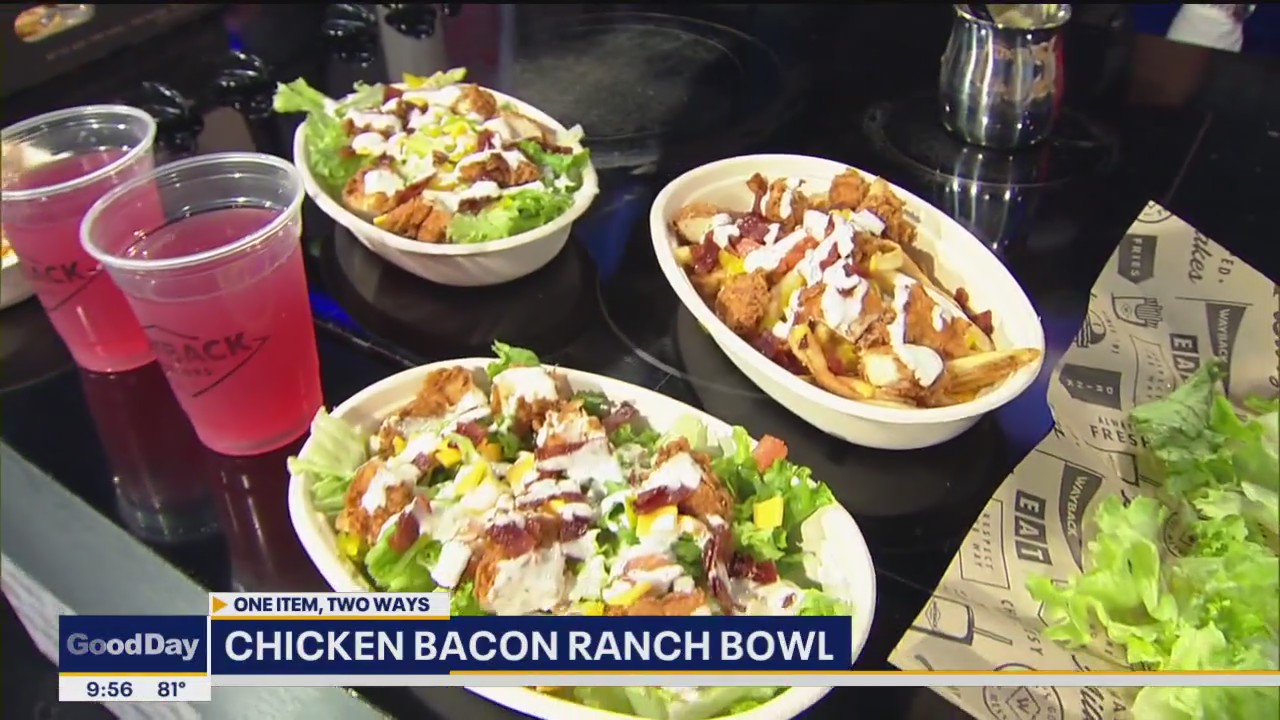 Chicken bacon ranch bowl from Wayback Burgers
