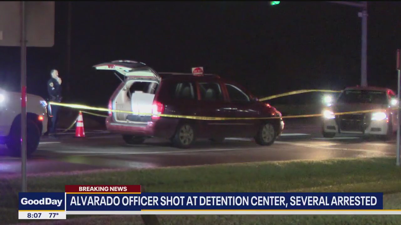 Multiple suspects arrested after alvarado officer was shot at detention center