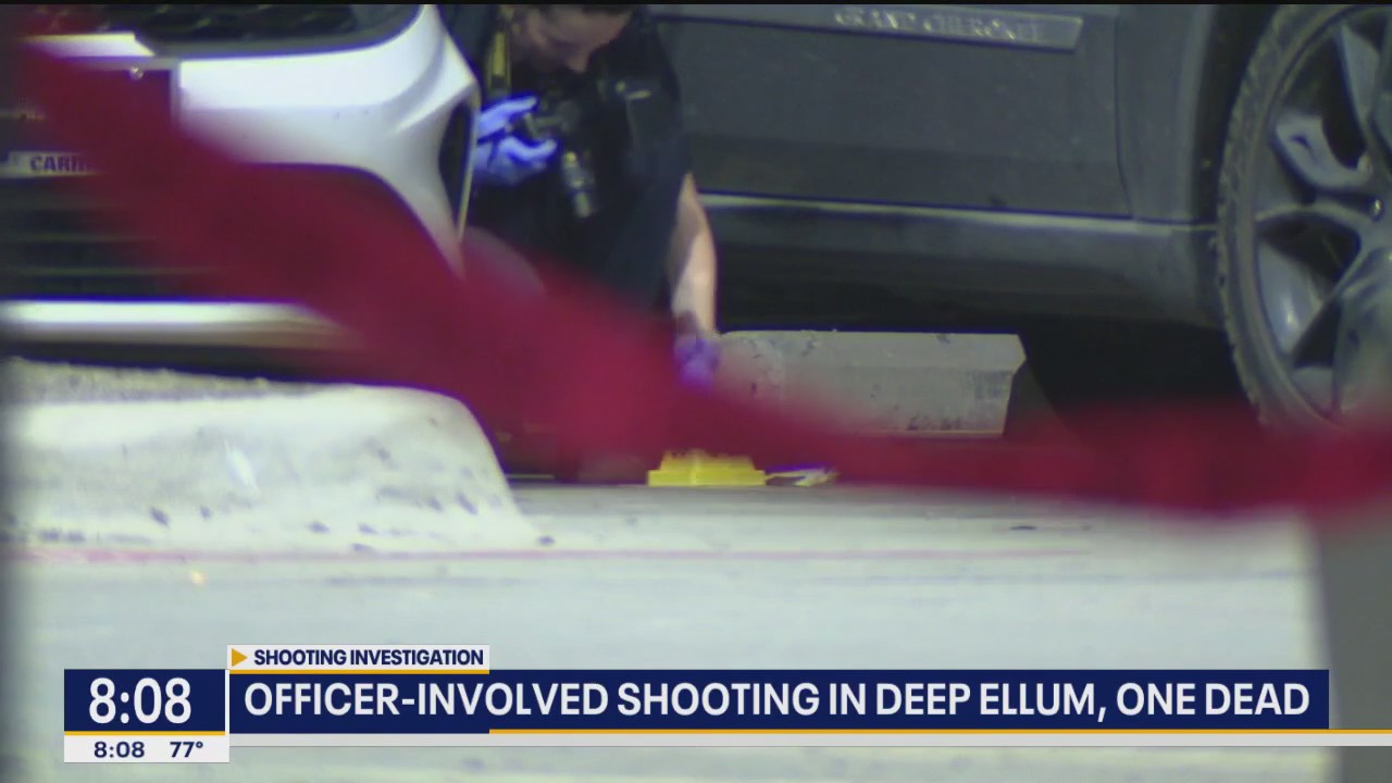 One dead after an officer involved shooting in Deep Ellum