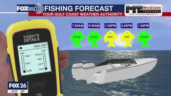 Saturday fishing forecast