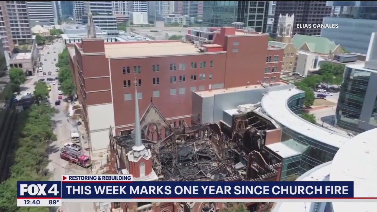 One year since fire at historic First Baptist Church