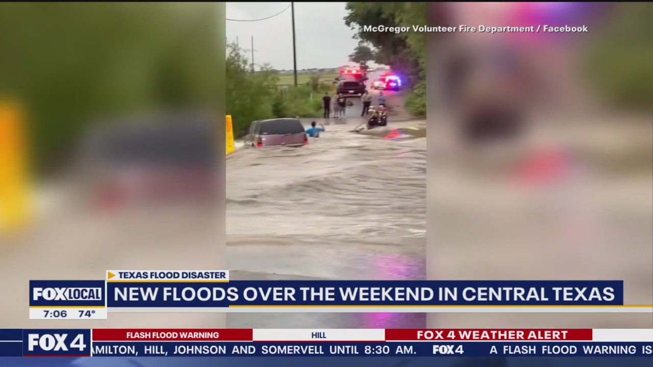 New floods sweep through Central Texas again
