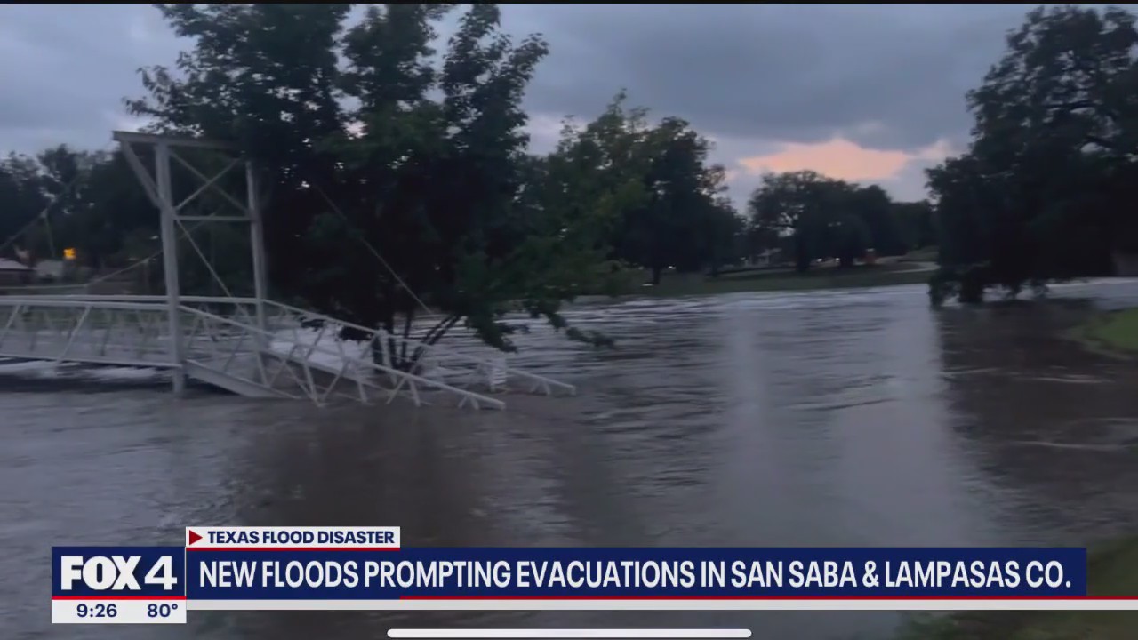 New floods prompting evacuations in several counties | FOX 4 Dallas ...