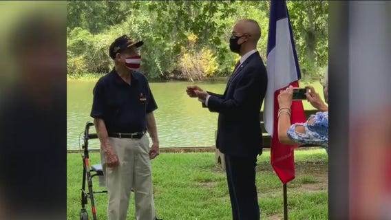 WWII veteran receives French legion of honor for actions during D-Day