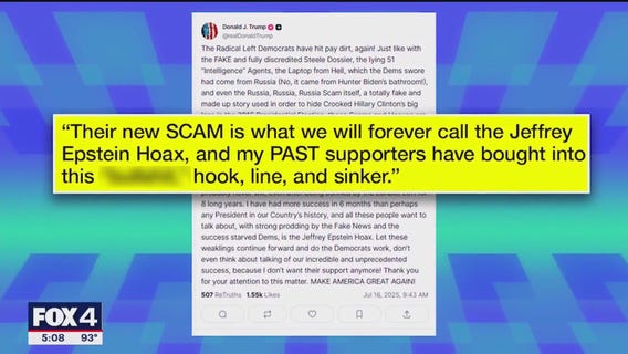 President Trump's push to move on from Epstein case