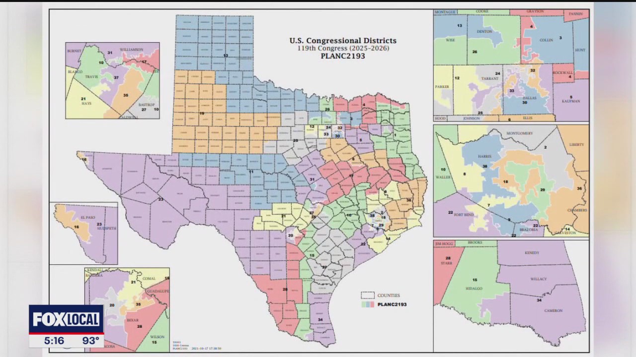 Texas redistricting plan ahead of midterm elections
