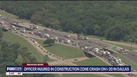 Officer hit by vehicle on I-20 near Dallas