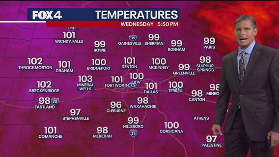 Dallas weather: July 30 evening forecast