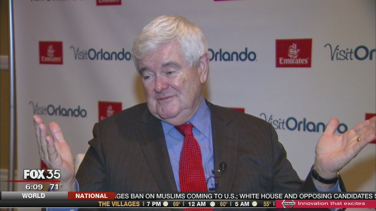 Newt Gingrich sounds off on GOP field