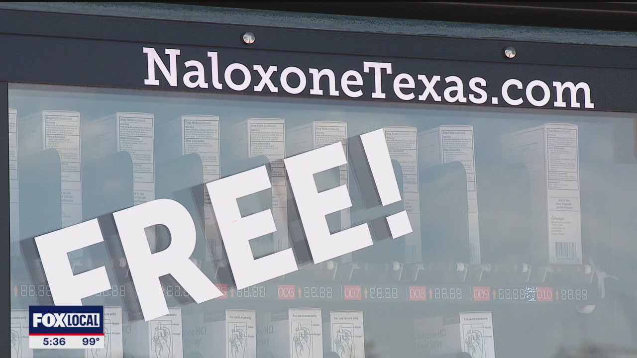 Free Narcan vending machine to combat opioid overdoses