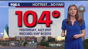 Dallas weather: Aug. 1 morning forecast