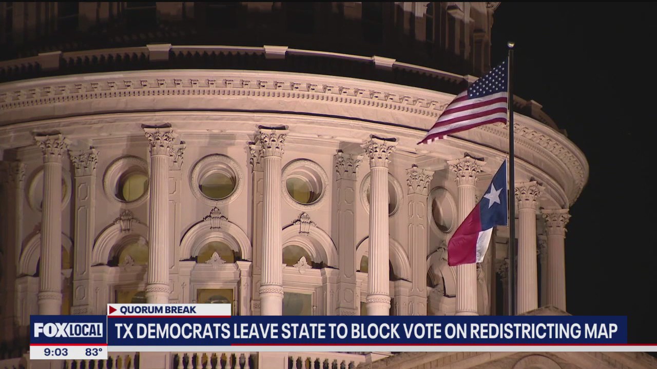 Texas democrats leave state to block redistricting vote | FOX 4 Dallas ...