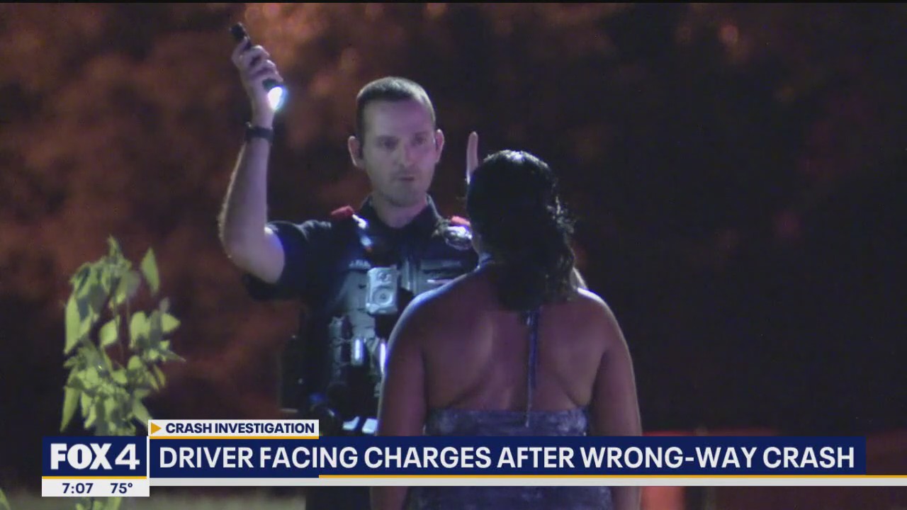 Driver facing charges after wrong-way crash