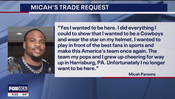 Cowboys star Micah Parsons submits trade request