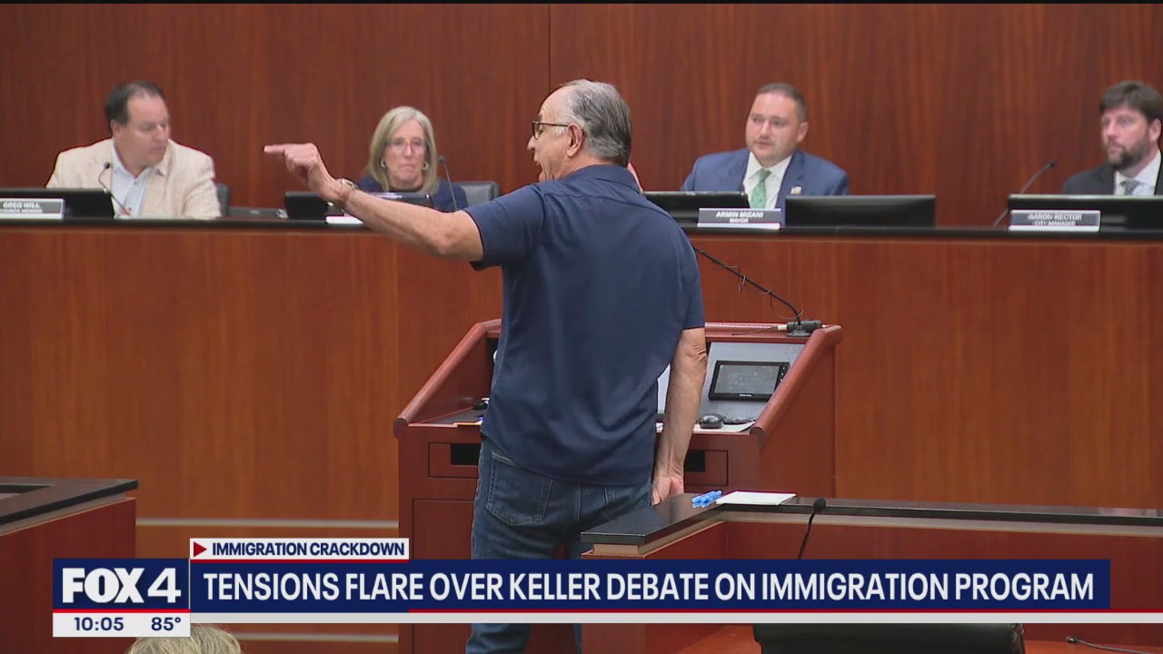 Keller approves ICE partnership amid heated meeting