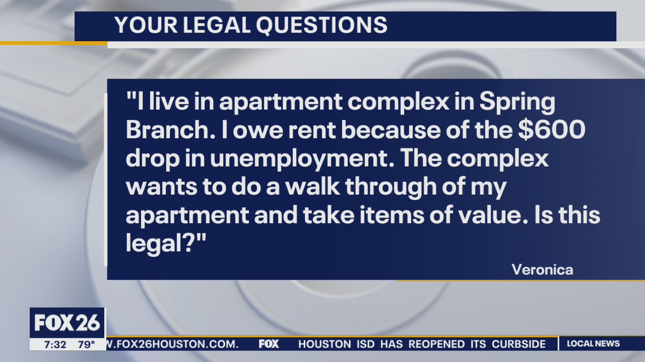 Your Legal Questions: Personal property as payment, unemployment claim