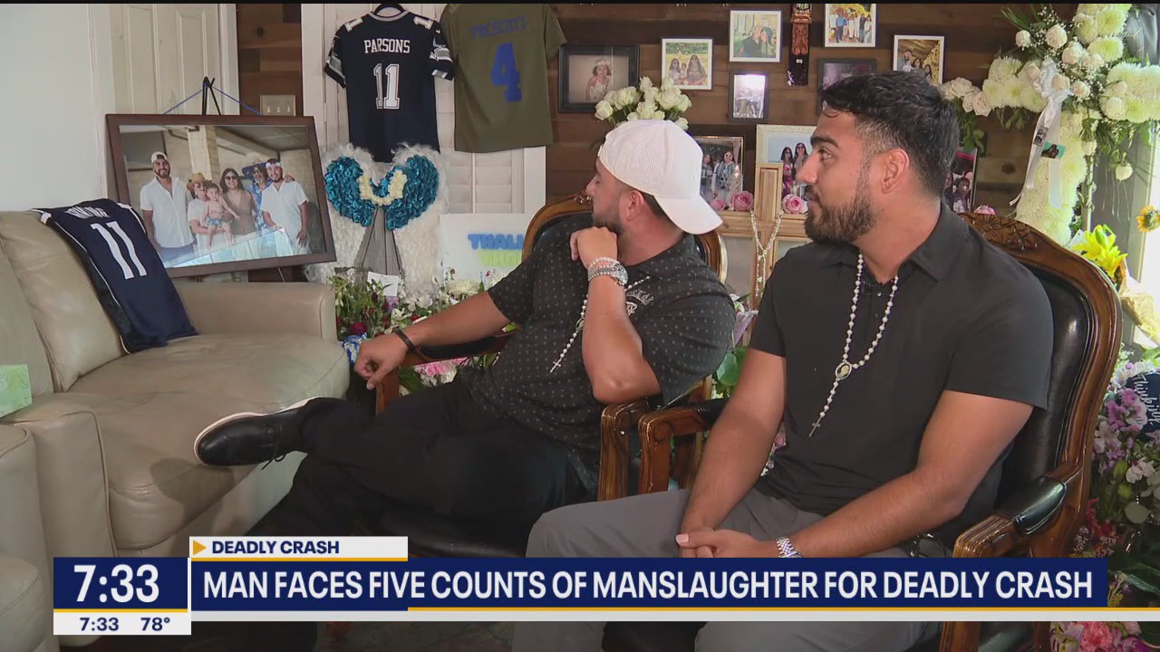 Man faces 5 counts of manslaughter for deadly crash