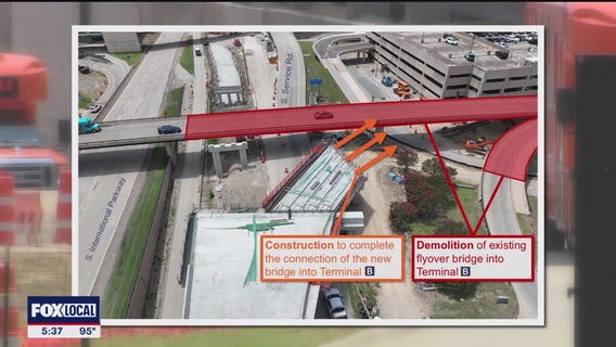 Construction causes detours near DFW Airport