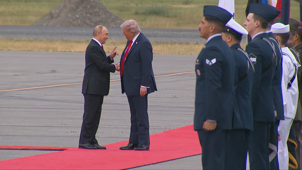 Trump and Putin meet after arriving in Alaska