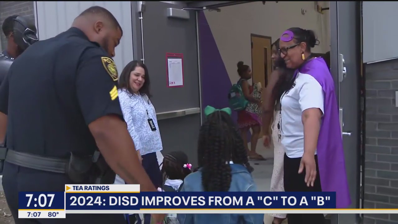 DISD improved 'C' to 'B' in TEA ratings