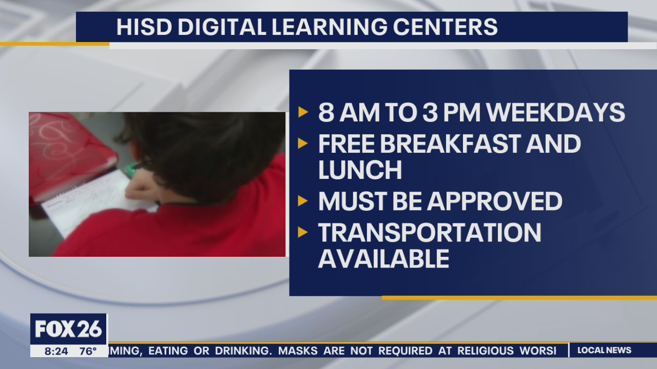 HISD opens Digital Learning Centers for students in need of technology
