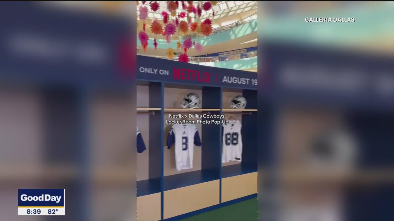 Surprise Cowboys locker room pop-up at Galleria Dallas