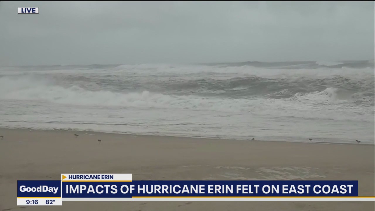 Impacts of Hurricane Erin felt on the East Coast