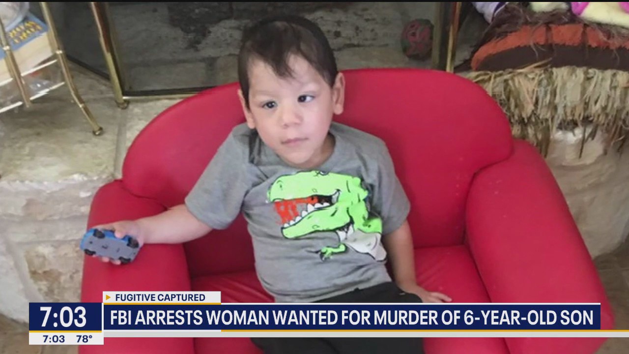 FBI arrests woman wanted for murder of 6-year-old son