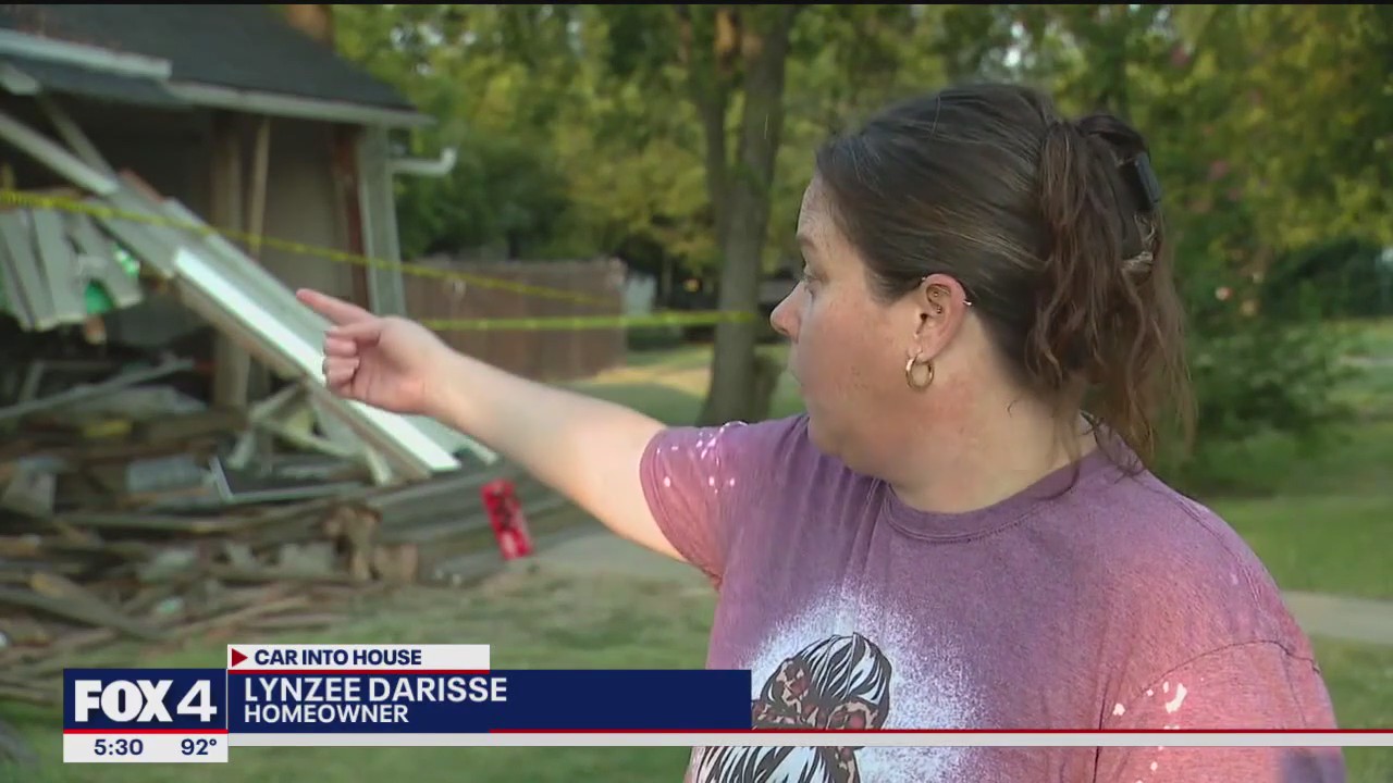 DWI suspect slams into Mesquite neighbor's home