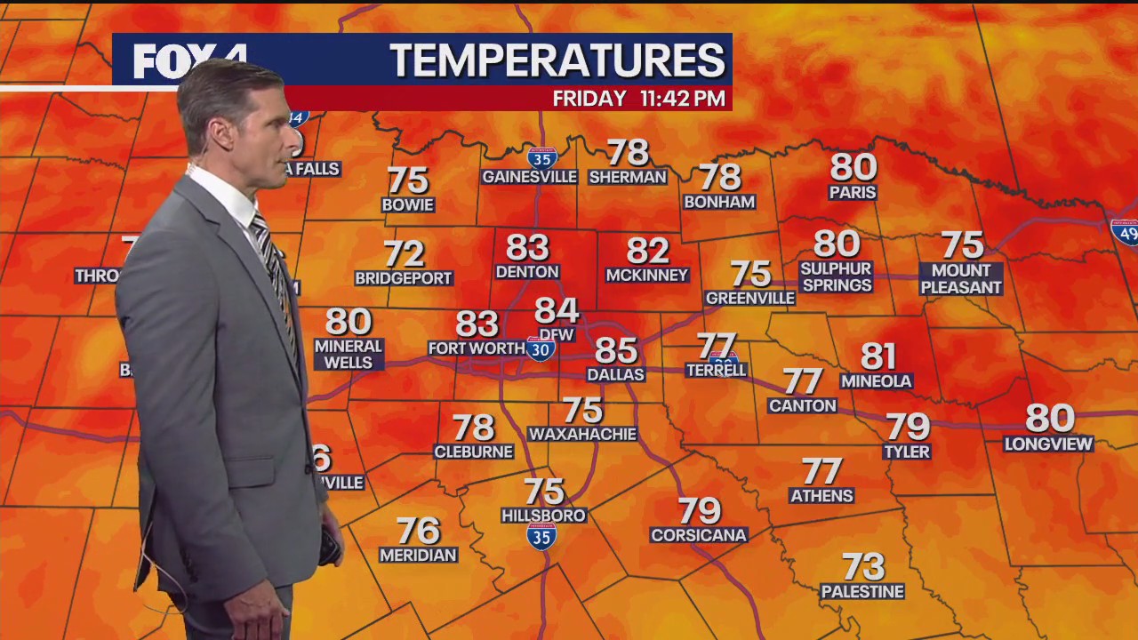Dallas weather: August 22 overnight forecast